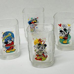 4 Glasses~ McDonalds Walt Disney World 2000 MAGIC KINGDOM ~ CELEBRATION~